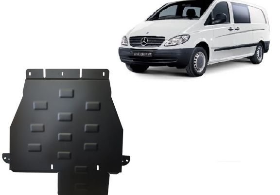  Protetor de caixa de velocidades de aço  Mercedes Vito W639 - 4x4 - automatic gearbox