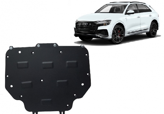  Protetor de caixa de velocidades de aço  Audi Q8