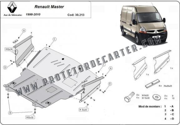 Protetor de Carter de aço Renault Master 2