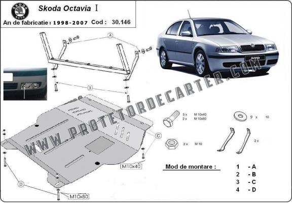 Protetor de Carter de aço Skoda Octavia 1