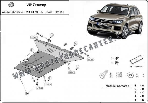 Protetor de Carter de aço VW Touareg 7P