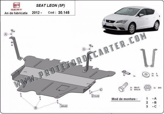 Protetor de Carter de aço Seat Leon Mk3