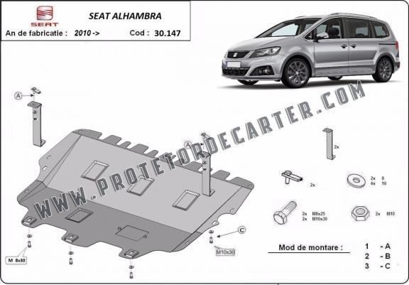 Protetor de Carter de aço Seat Alhambra