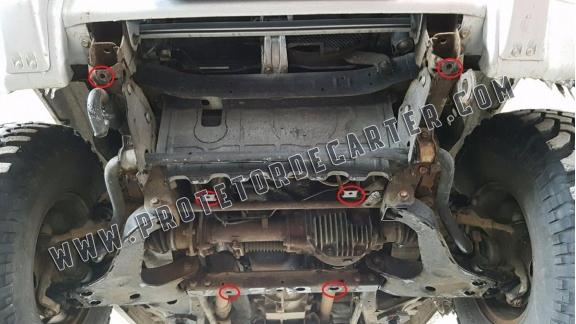  Protetor de caixa de velocidades de aço  Mitsubishi Pajero 3 (V60, V70)