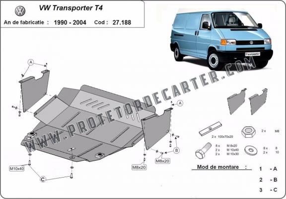 Protetor de Carter de aço VW Transporter T4