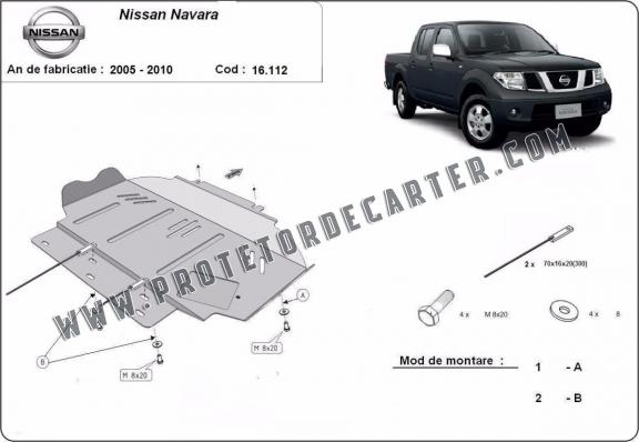 Protetor de Carter de aço Nissan Navara D40