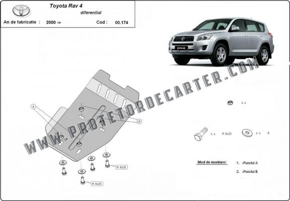  Protetor diferencial de aço  Toyota RAV 4