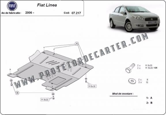 Protetor de Carter de aço Fiat Linea