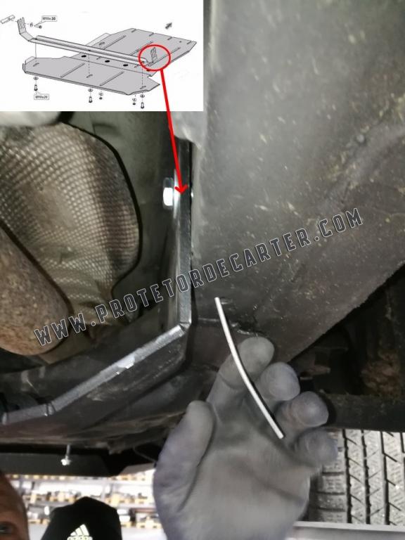 Protetor de aço para caixa de velocidades e diferencial Volkswagen Amarok