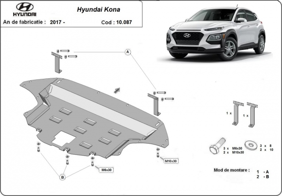 Protetor de Carter de aço Hyundai Kona