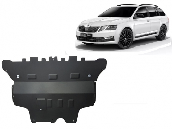 Protetor de Carter de aço Skoda Octavia 3 - manual gearbox