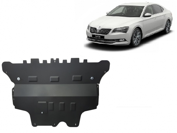 Protetor de Carter de aço Skoda Superb - manual gearbox