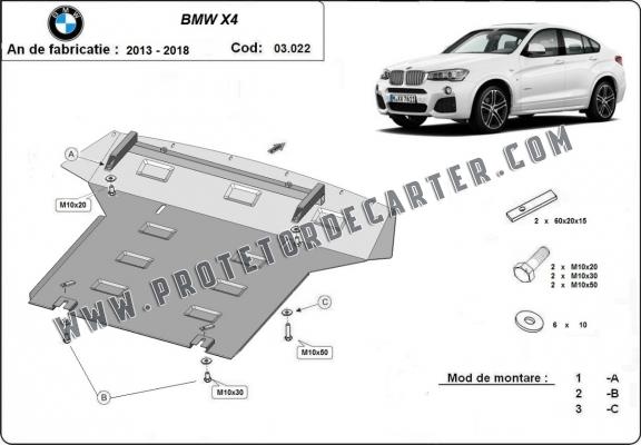 Protetor de Carter de aço BMW X4