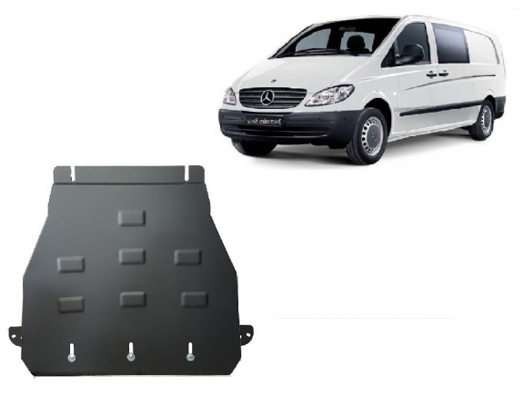  Protetor de caixa de velocidades de aço  Mercedes Vito W639 - 2.2 D 4x2