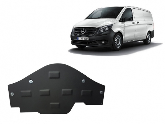 Protetor de Carter de aço the protection of the Stop&Go system Mercedes V-Classe W447, 4x2, 1.6 D