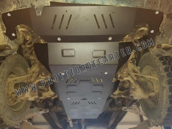 Protetor de aço para caixa de engrenagens e filtro de partículas Toyota Hilux 
