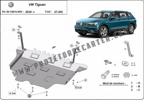 Protetor de Carter de aço VW Tiguan