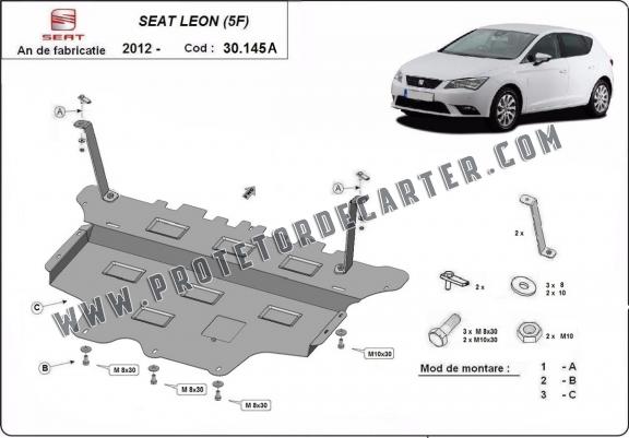 Protetor de Carter de aço Seat Leon Mk3 - Caixa de velocidades automática