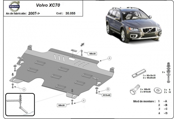Protetor de Carter de aço Volvo XC70