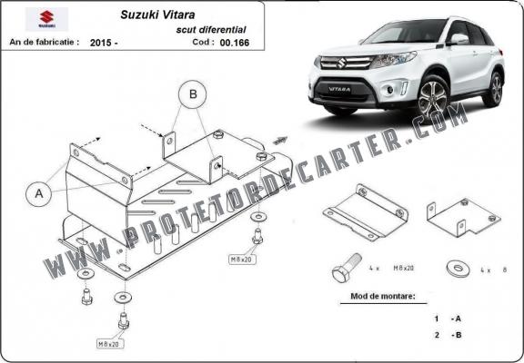  Protetor diferencial de aço  Suzuki Vitara 