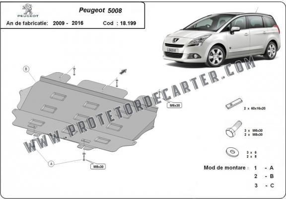 Protetor de Carter de aço Peugeot 5008