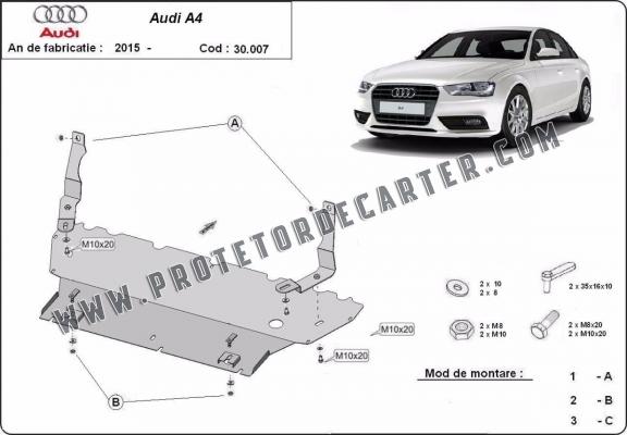 Protetor de Carter de aço Audi A4 B9 All Road