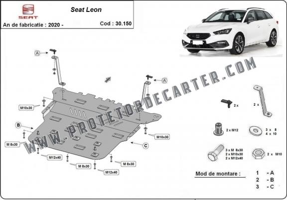 Protetor de Carter de aço Seat Leon Mk4