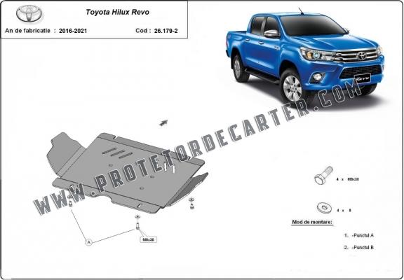 Protetor de Carter de alumínio Toyota Hilux Revo