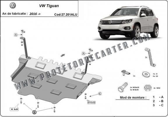 Protetor de Carter de alumínio VW Tiguan