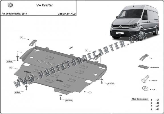 Protetor de Carter de alumínio Vw Crafter