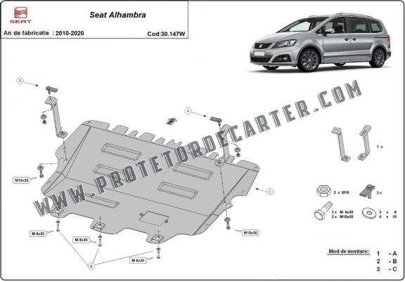 Protetor de Carter de aço Seat Alhambra - Webasto
