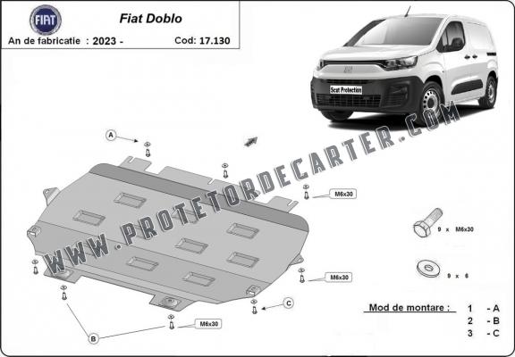 Protetor de Carter de aço Fiat Doblo