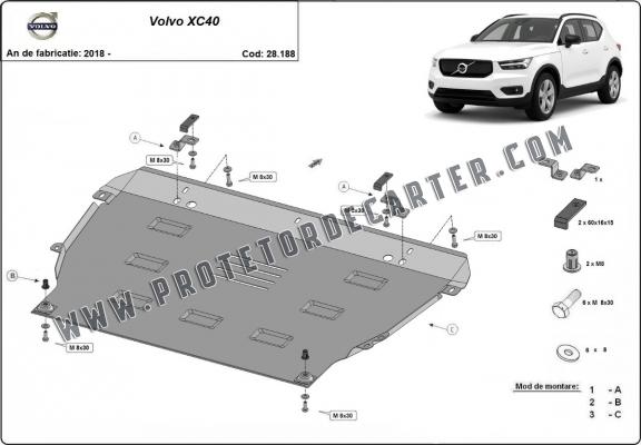 Protetor de Carter de aço Volvo XC40