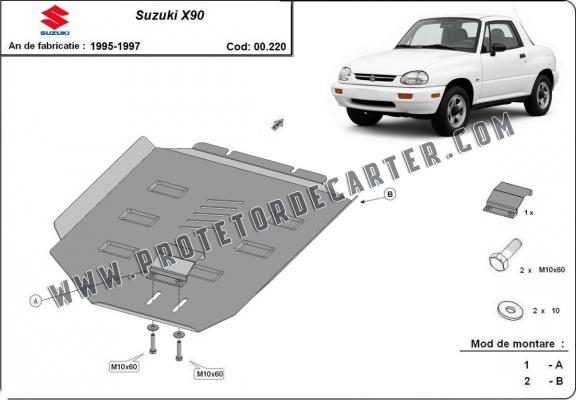  Protetor de caixa de velocidades de aço  Suzuki X90