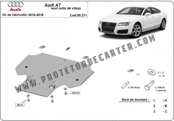  Protetor de caixa de velocidades de aço  Audi A7