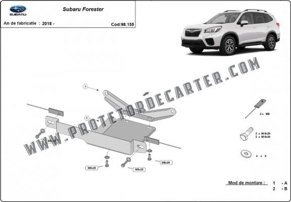  Protetor diferencial de aço  Subaru Forester