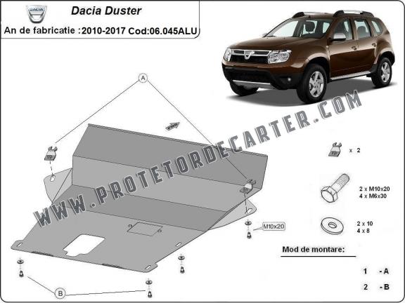 Protetor de Carter de alumínio Dacia Duster
