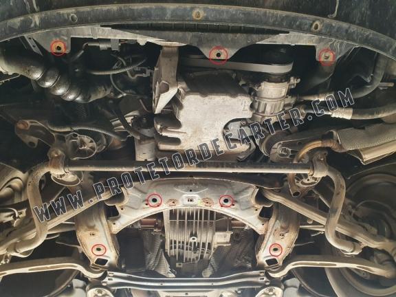 Protetor de Carter de aço Audi A6 Allroad 2 - avec latéraux