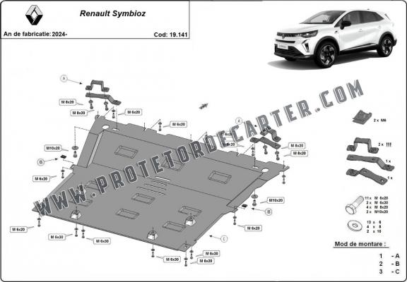 Protetor de Carter de aço Renault Symbioz 
