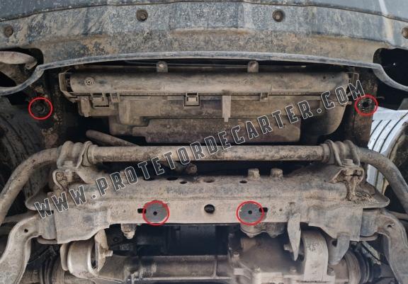 Protetor de aço para radiador Nissan Navara D40