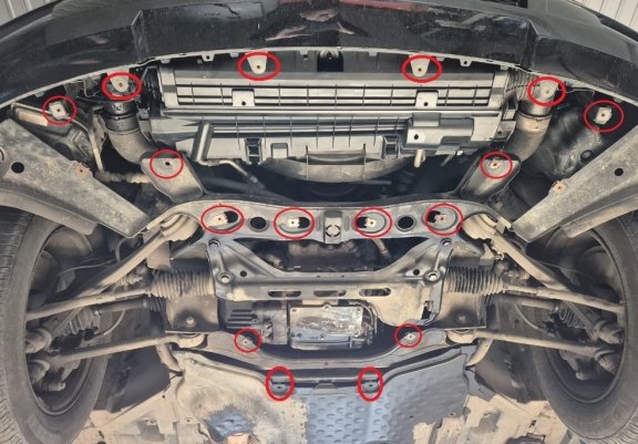 Protetor de Carter de aço Mercedes GLK X204