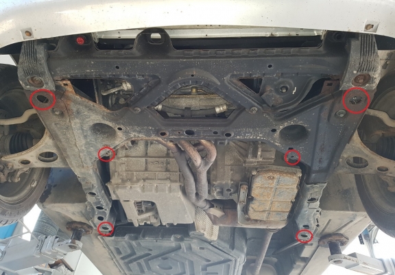 Protetor de Carter de aço Mercedes Vaneo W414