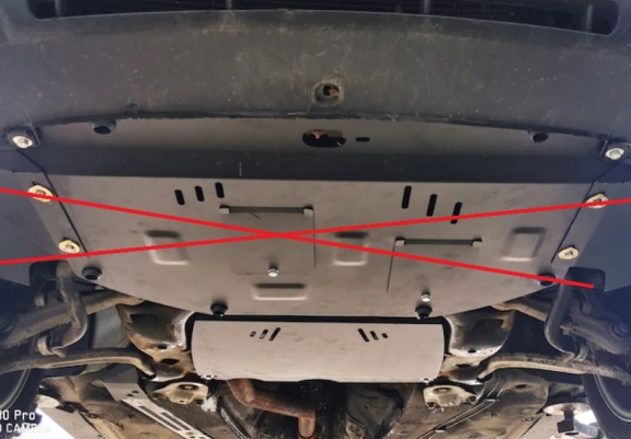  Protetor de caixa de velocidades automática de aço VW Passat B5, B5.5