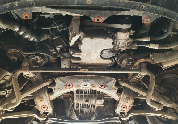 Protetor de Carter de aço Audi A6 Allroad 2 - avec latéraux