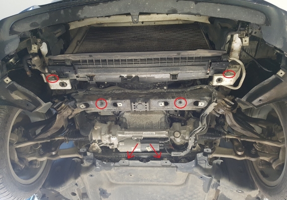 Protetor de Carter de aço Mercedes C-Class W205 4x4