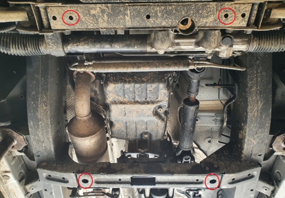  Protetor de caixa de velocidades de aço Ssangyong Musso Grand