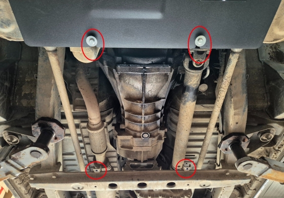  Protetor de caixa de velocidades de aço Hyundai Terracan