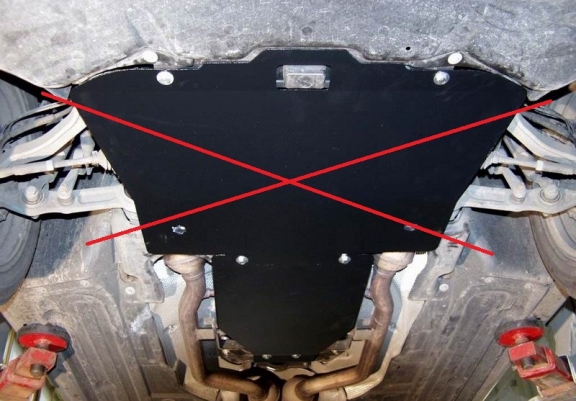  Protetor de caixa de velocidades automática de aço Mercedes E-Clasee W211