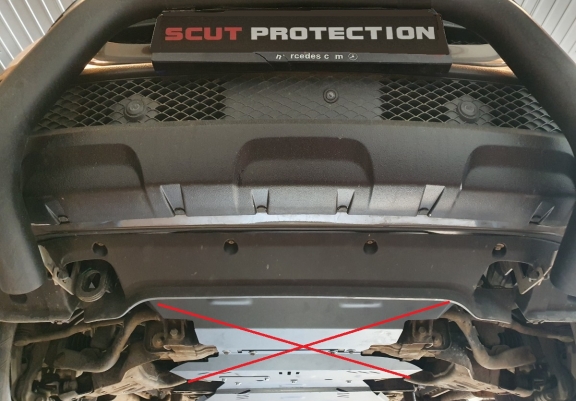  Protetor de caixa de velocidades de aço e guarda caso de transferência Mercedes X-Class W470