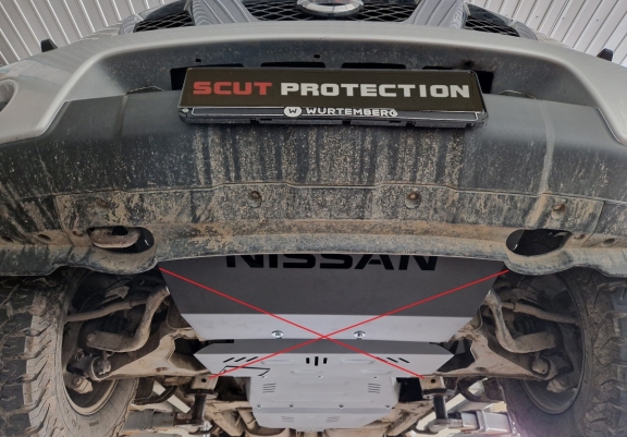Protetor de aço para caixa de velocidades  Nissan Navara D40